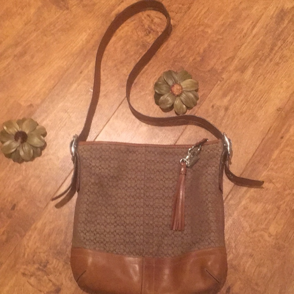 🛍👜Coach Signature Leather Purse No#F065-F10416